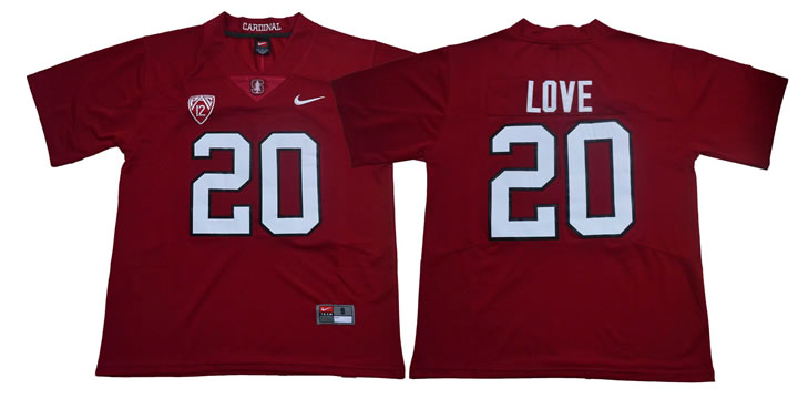 Stanford Cardinal #20 Bryce Love Burgundy Nike College Football Jersey