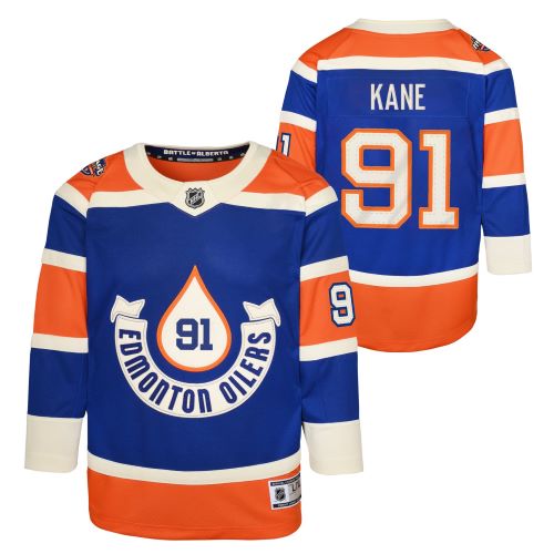 Youth NHL Edmonton Oilers #91 Evander Kane 2023 Heritage Classic Royal Blue