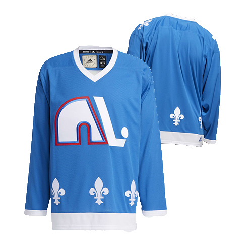 Customized Mens NHL Colorado Avalanche Quebec Nordiques Adidas Blue Team Classics Jersey