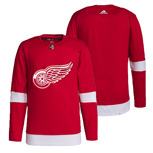 Customized Mens NHL Detroit Red Wings Adidas Primegreen Home Red