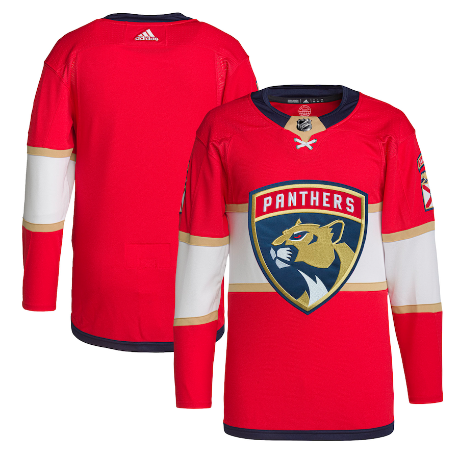 Customized Mens NHL Florida Panthers Primegreen Home Red