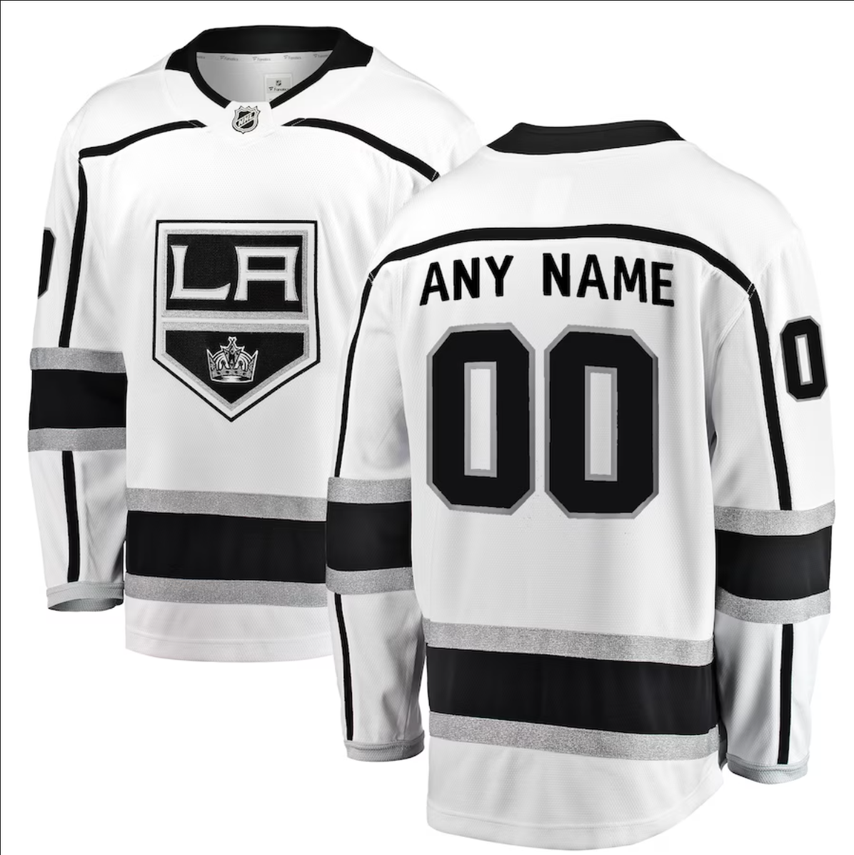 Customized Mens NHL Los Angeles Kings Adidas Primegreen Home White