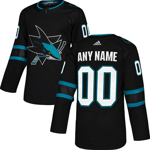Customized Mens NHL San Jose Sharks Adidas Alternate