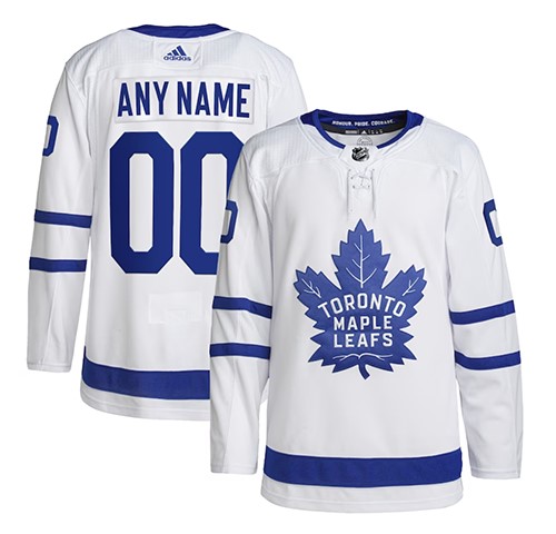 Customized Mens NHL Toronto Maple Leafs Adidas Away