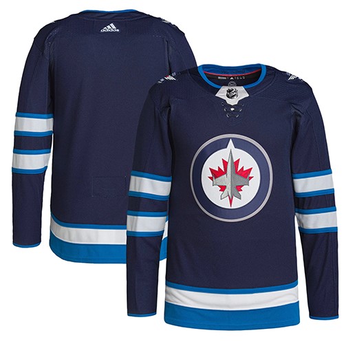 Customized Mens NHL Winnipeg Jets Adidas Home