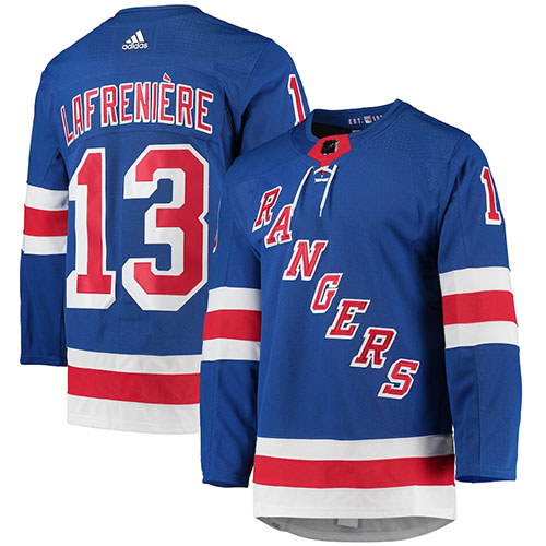 Mens NHL New York Rangers #13 Alexis Lafreni