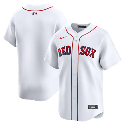 Customized Mens MLB Boston Red Sox Nike White Home Limited Jersey