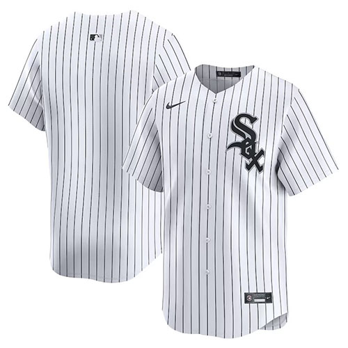 Customized Mens MLB Chicago White Sox Nike White Home Limited Jersey
