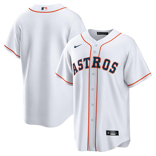 Customized Mens MLB Houston Astros Nike White Home Replica Team Jersey