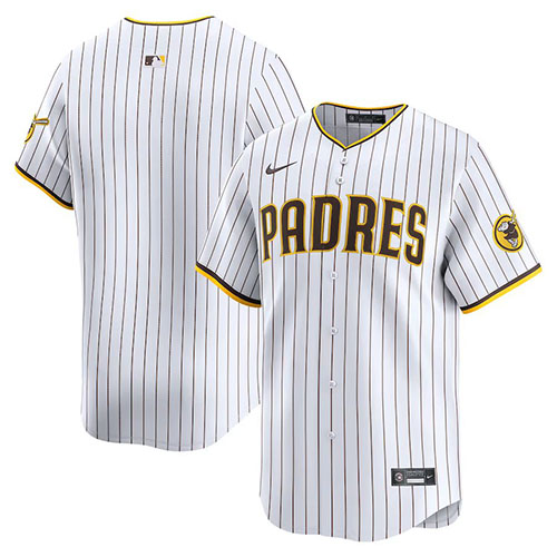 Customized Mens MLB San Diego Padres Nike White Home Limited Jersey