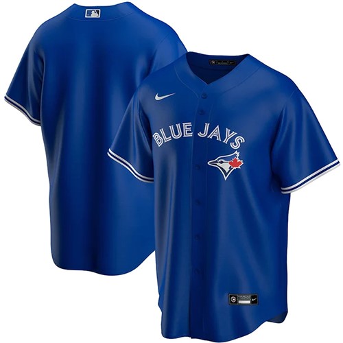 Customized Mens MLB Toronto Blue Jays Nike Royal Blue Alternate Replica Team Jersey
