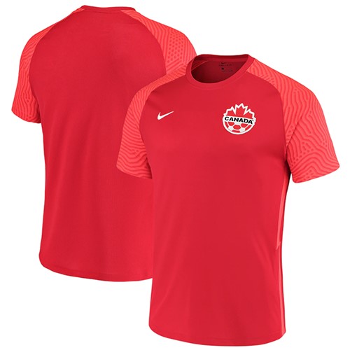 Mens Canada Soccer Nike 202223 Home Red Replica Blank Jersey