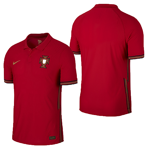 Mens Portugal National Soccer Team 2020-21 Nike Stadium Red Home Jersey
