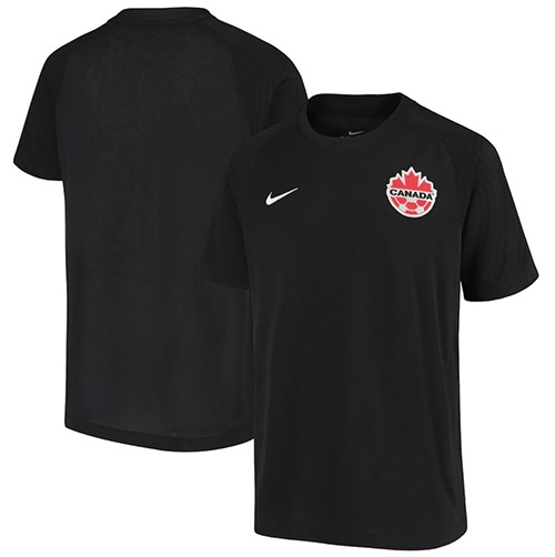 Youth Canada Soccer Nike 202223 Third Black Replica Blank Jersey