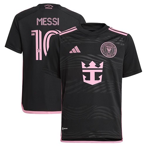 Youth Inter Miami CF Lionel Messi Adidas 2024 Away Replica Jersey