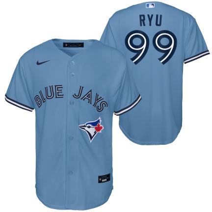 Youth MLB Toronto Blue Jays #99 Hyun-Jin Ryu Nike Powder Blue Alternate Replica