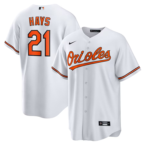 Mens #21 Austin Hays Baltimore Orioles Nike Replica Player Jersey - White