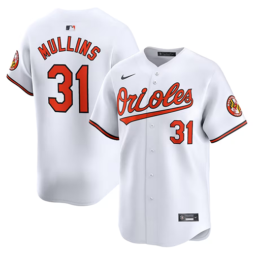 Mens #31 Cedric Mullins Baltimore Orioles Nike Home Limited Player Jersey - White