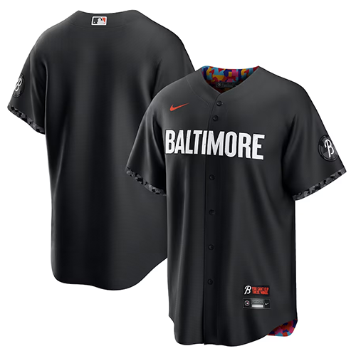 Mens #Blank Baltimore Orioles Nike City Connect Replica Jersey - Black