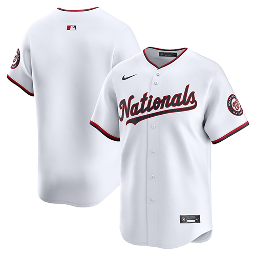 Mens #Blank Washington Nationals Nike Home Limited Jersey - White
