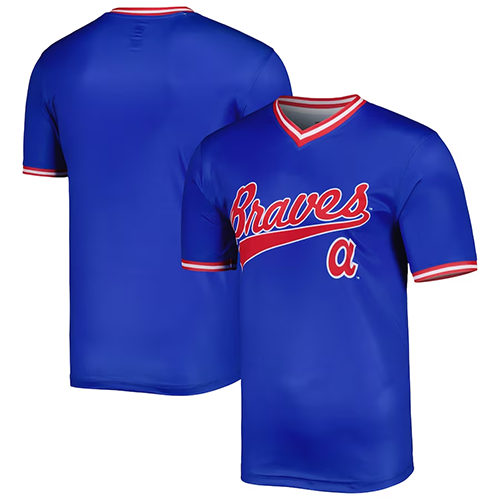 Atlanta Braves #Blank Stitches Cooperstown Collection Team Jersey - Royal
