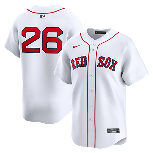 Boston Red Sox #26 Wade Boggs Nike Home Limited Player Jersey - White