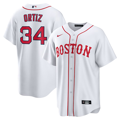 Boston Red Sox #34 David Ortiz Nike Alternate Replica Player Jersey - White