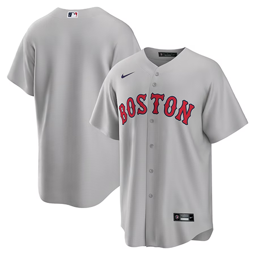 Boston Red Sox #Blank Nike Road Replica Team Jersey - Gray
