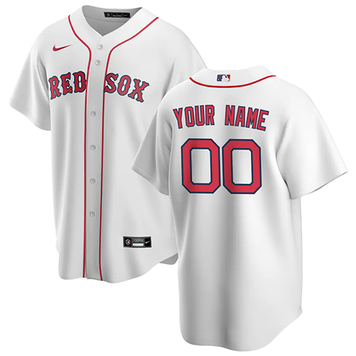 Boston Red Sox Customized Nike Home Replica Custom Jersey - White