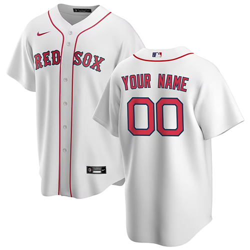 Boston Red Sox Customized Youth Nike Home Replica Custom Jersey - White
