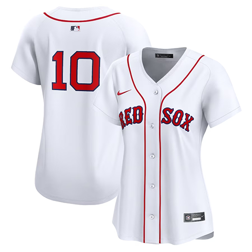 Boston Red Sox Womens #10 Trevor Story Nike Home Limited Player Jersey - White