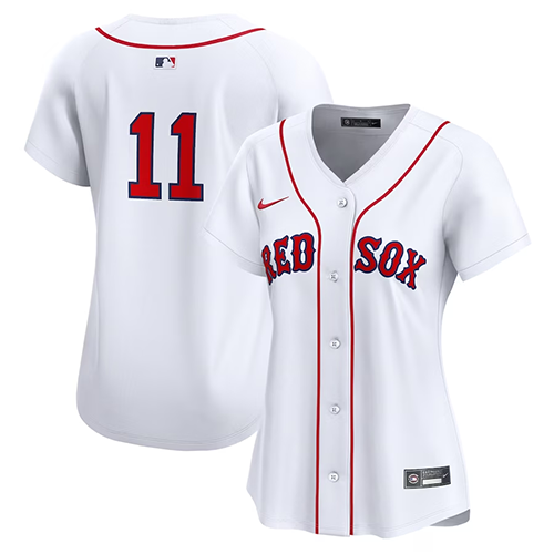Boston Red Sox Womens #11 Rafael Devers Nike Home Limited Player Jersey - White