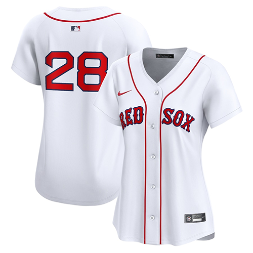 Boston Red Sox Womens #28 Corey Kluber Nike Home Limited Player Jersey - White