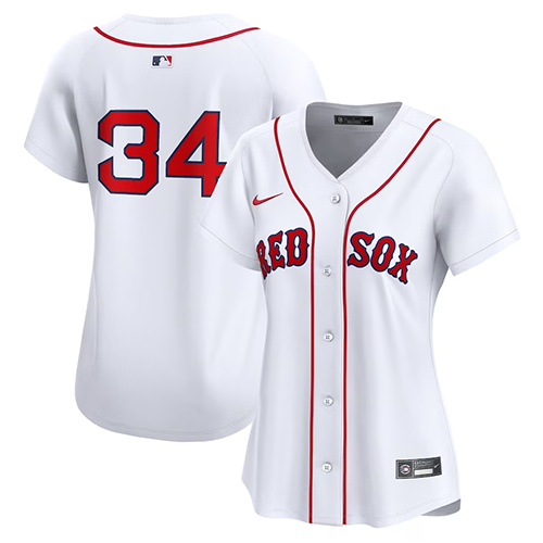 Boston Red Sox Womens #34 David Ortiz Nike Home Limited Player Jersey - White