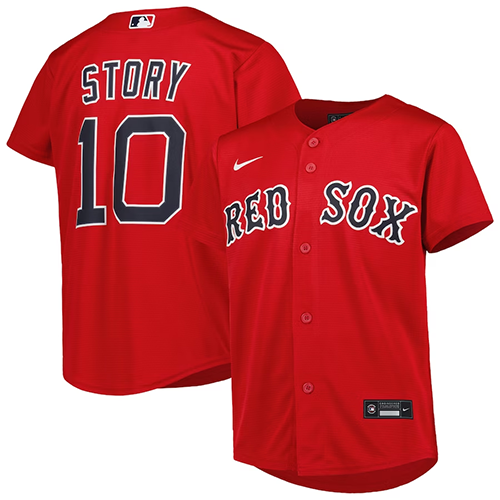 Boston Red Sox Youth #10 Trevor Story Nike Alternate Replica Player Jersey - Red