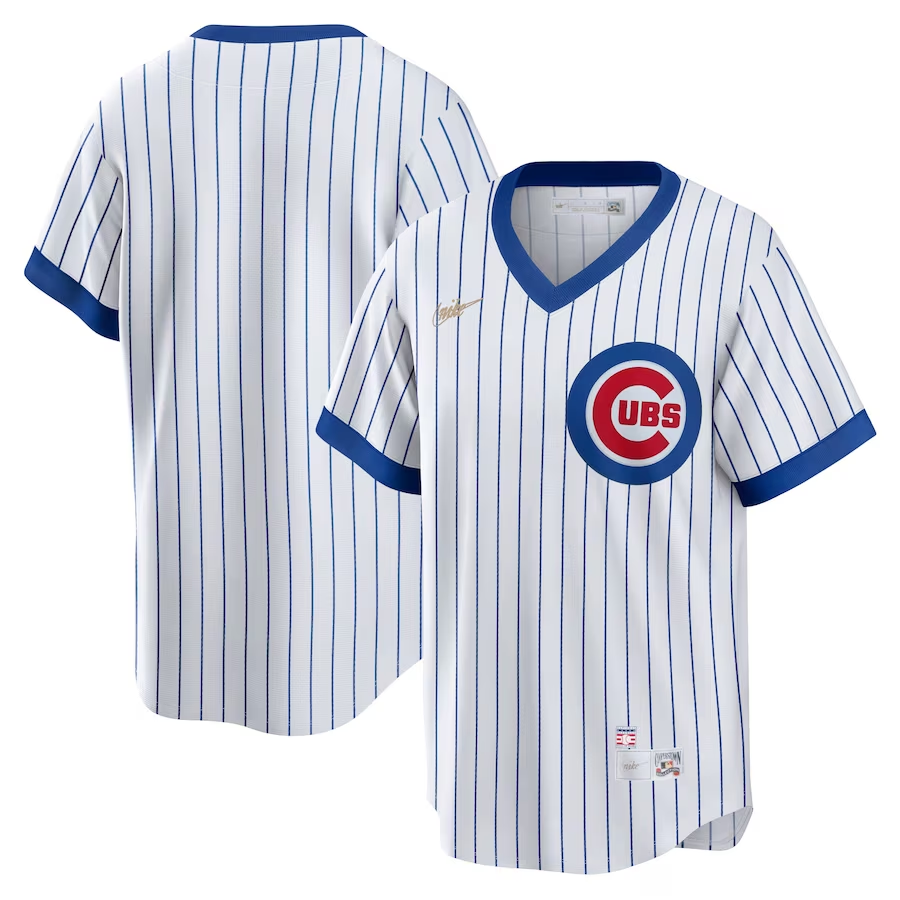 Chicago Cubs #Blank Nike Home Cooperstown Collection Team Jersey- White