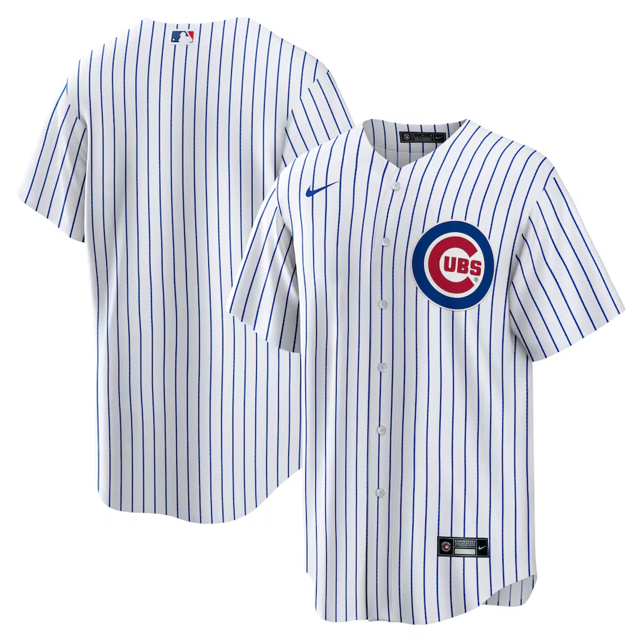 Chicago Cubs #Blank Nike Home Replica Team Jersey- White