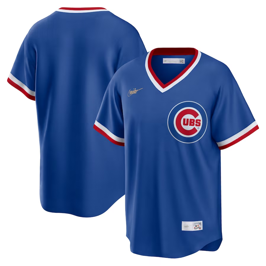 Chicago Cubs #Blank Nike Road Cooperstown Collection Team Jersey- Royal