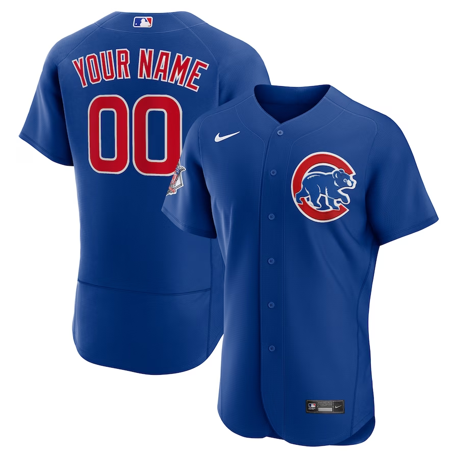 Chicago Cubs Customized Nike Alternate Authentic Custom Jersey- Royal
