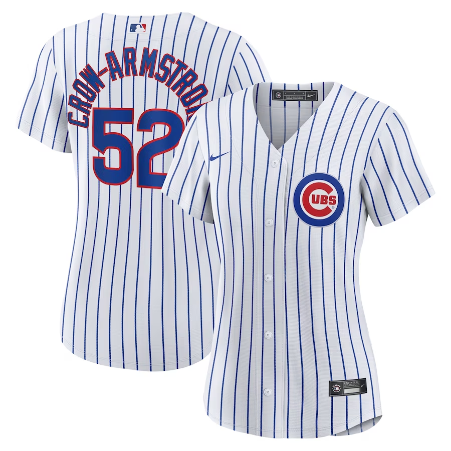 Chicago Cubs Womens #52 Pete Crow-Armstrong Nike Home Replica Player Jersey- White