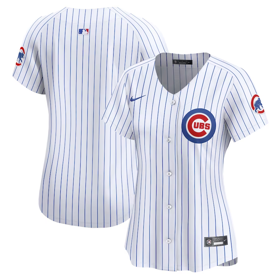 Chicago Cubs Womens #Blank Nike Home Limited Jersey- White