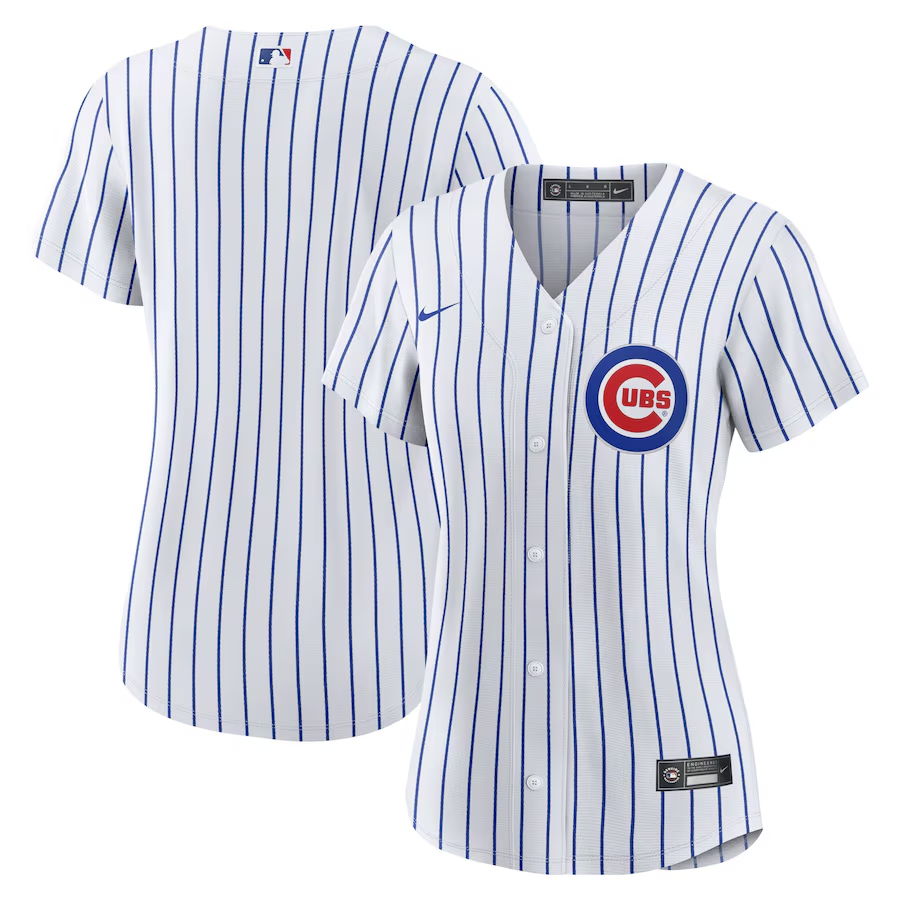 Chicago Cubs Womens #Blank Nike Home Replica Jersey- White