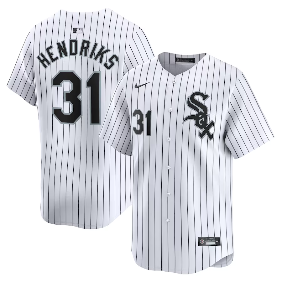 Chicago White Sox #31 Liam Hendriks Nike Home Limited Player Jersey- White