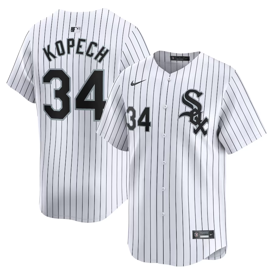 Chicago White Sox #34 Michael Kopech Nike Home Limited Player Jersey- White