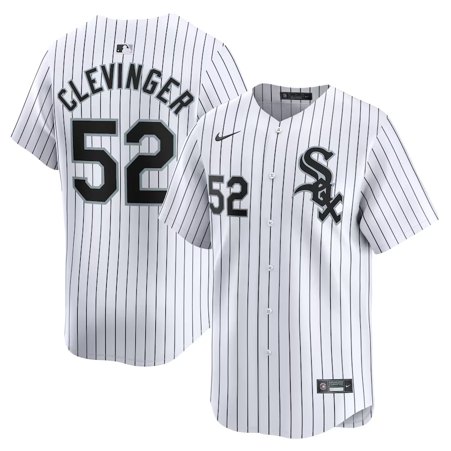 Chicago White Sox #52 Mike Clevinger Nike Home Limited Player Jersey- White