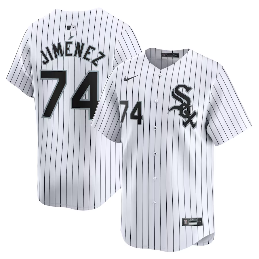 Chicago White Sox #74 Eloy Jimenez Nike Home Limited Player Jersey- White
