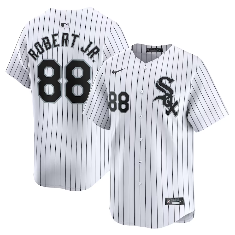Chicago White Sox #88 Luis Robert Jr. Nike Home Limited Player Jersey- White