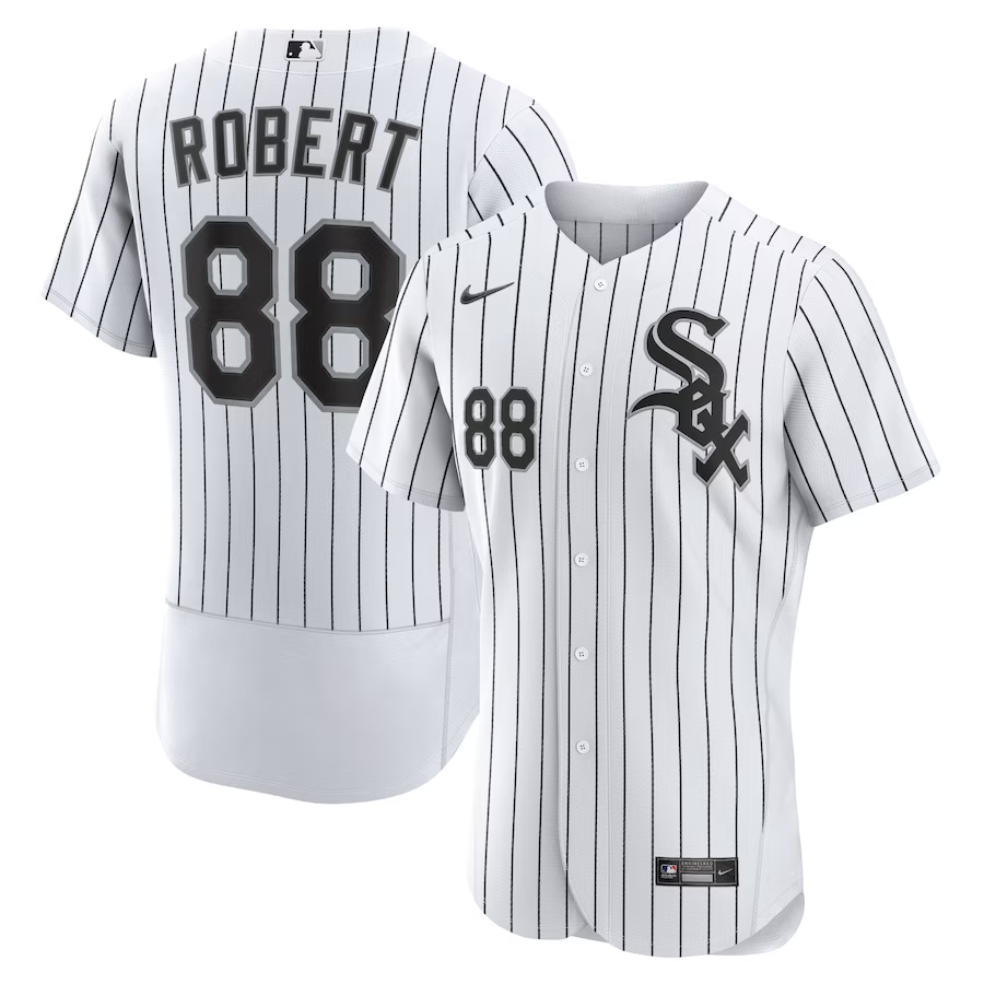 Chicago White Sox #88 Luis Robert Nike Home Authentic Player Jersey- WhiteBlack