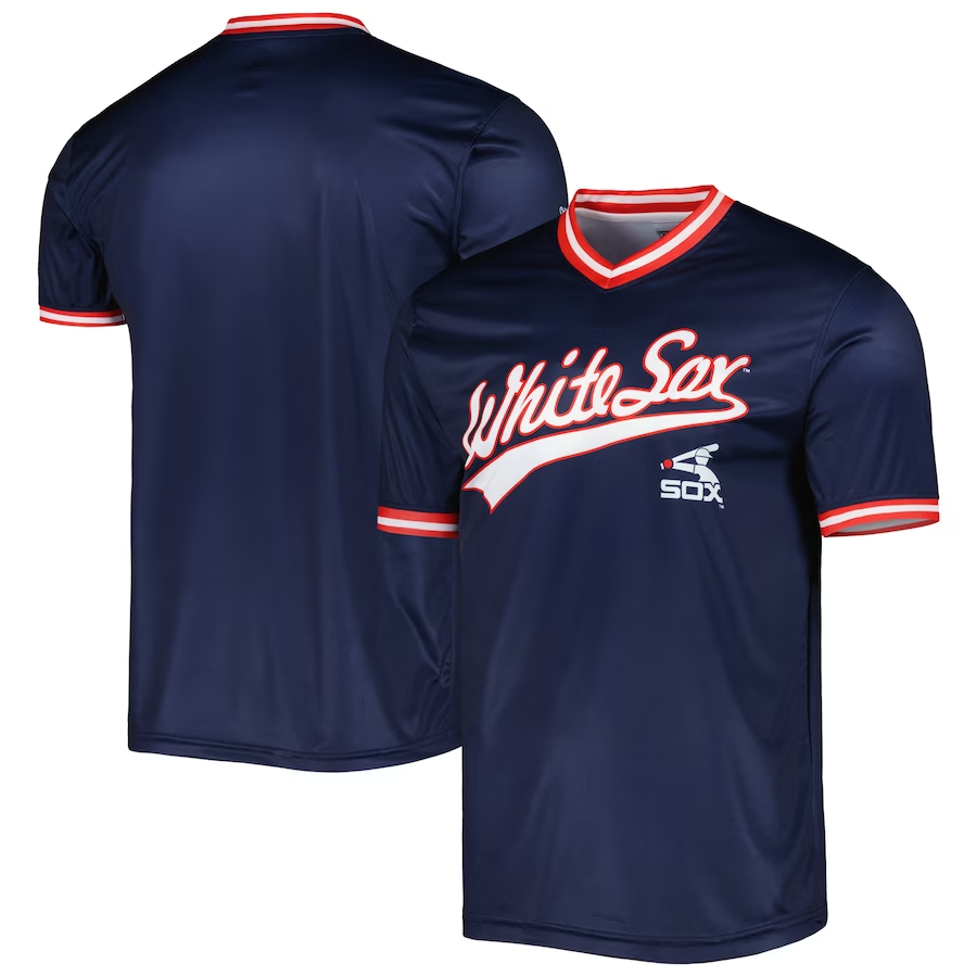 Chicago White Sox #Blank Stitches Cooperstown Collection Team Jersey- Navy