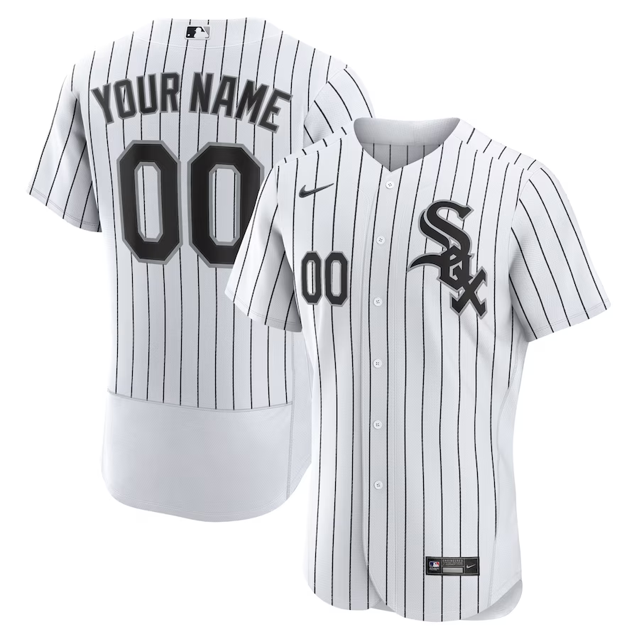 Chicago White Sox Customized Nike Home Authentic Jersey- White